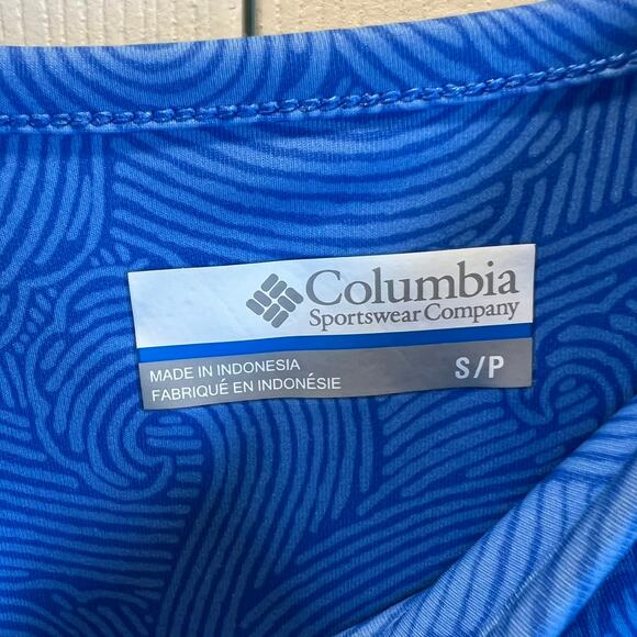 Columbia PFG Performance Womens Fishing Gear Tank Dress Size Small Blue/White - Picture 6 of 9